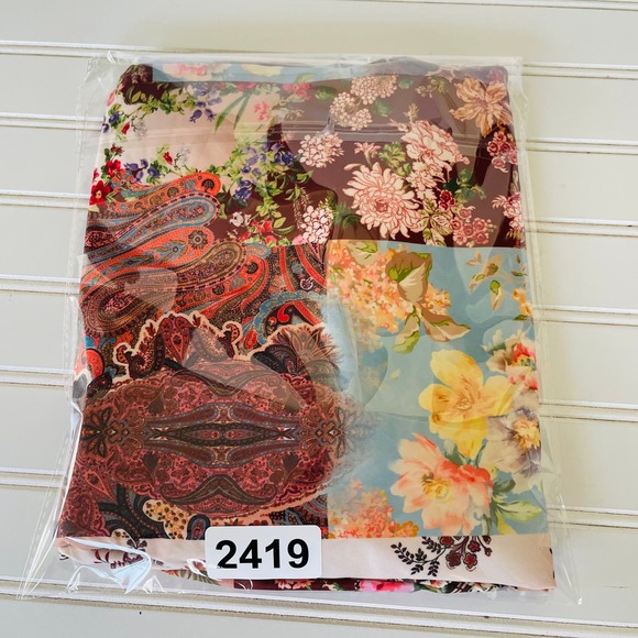 Boston Proper Size S Patchwork Palazzo High Waisted pants - Picture 13 of 13